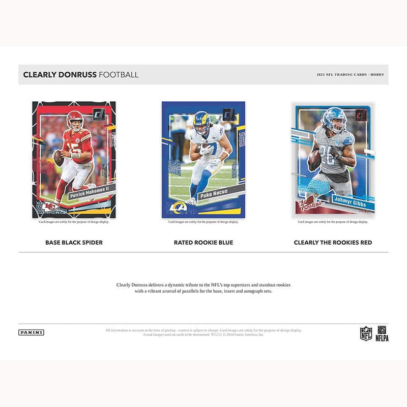 2023 Clearly Donruss Football Hobby Box