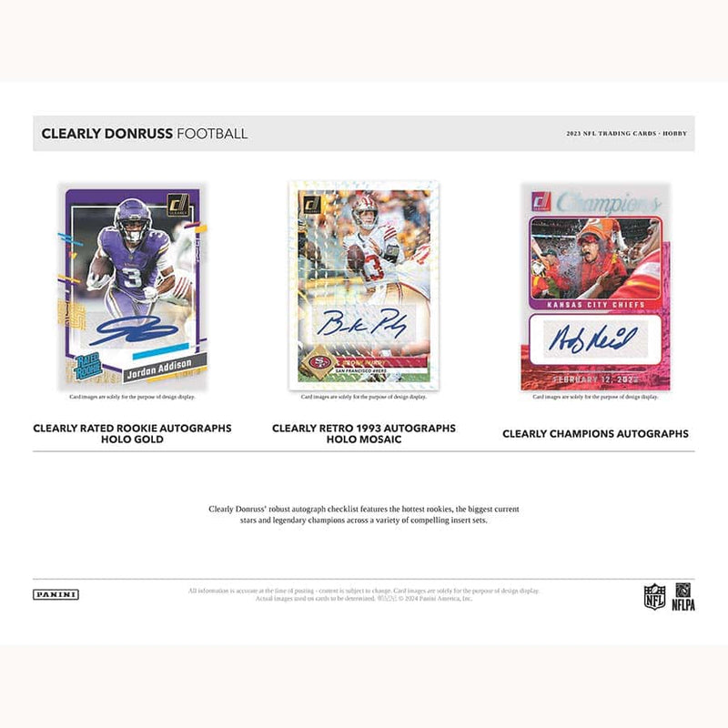 2023 Clearly Donruss Football Hobby Box