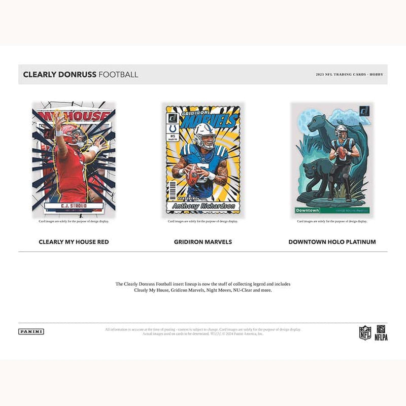 2023 Clearly Donruss Football Hobby Box