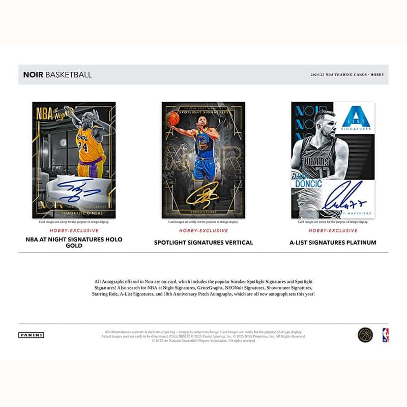 2024-25 Panini NOIR Basketball Hobby Box