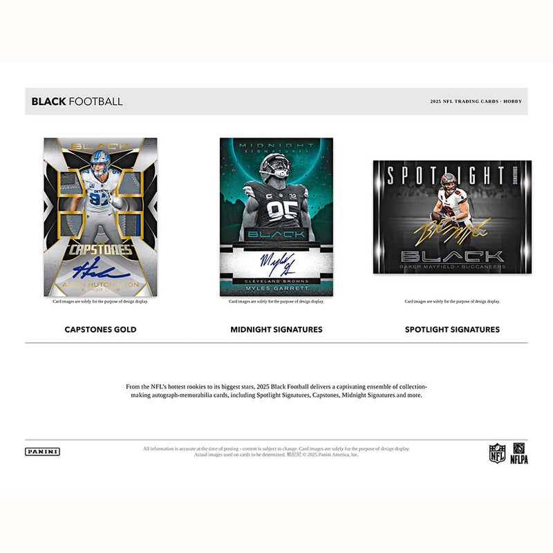 2025 Panini Black Football Hobby Box
