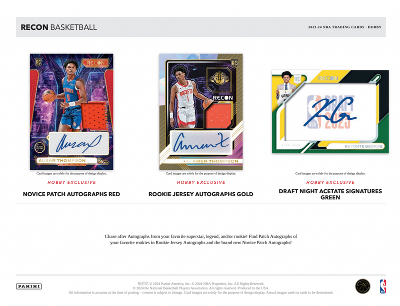 2023/24 Panini Recon Basketball Hobby Box