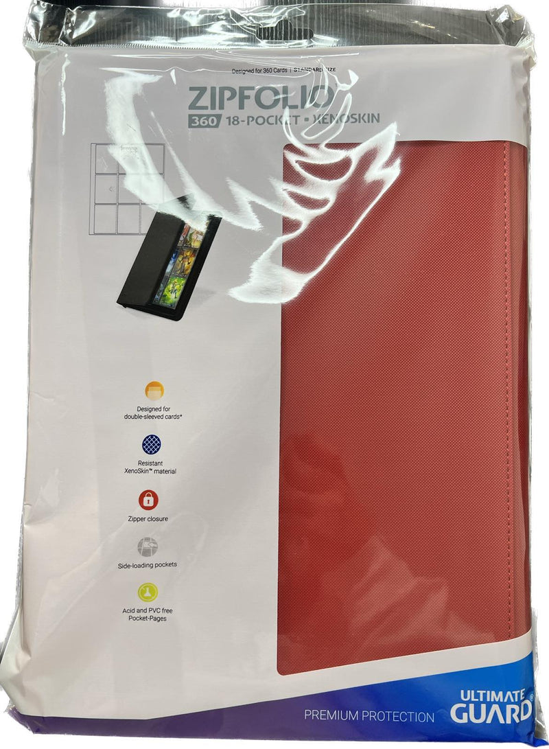 Ultimate Guard Zipfolio 360 - 18 Pocket XenoSkin Red