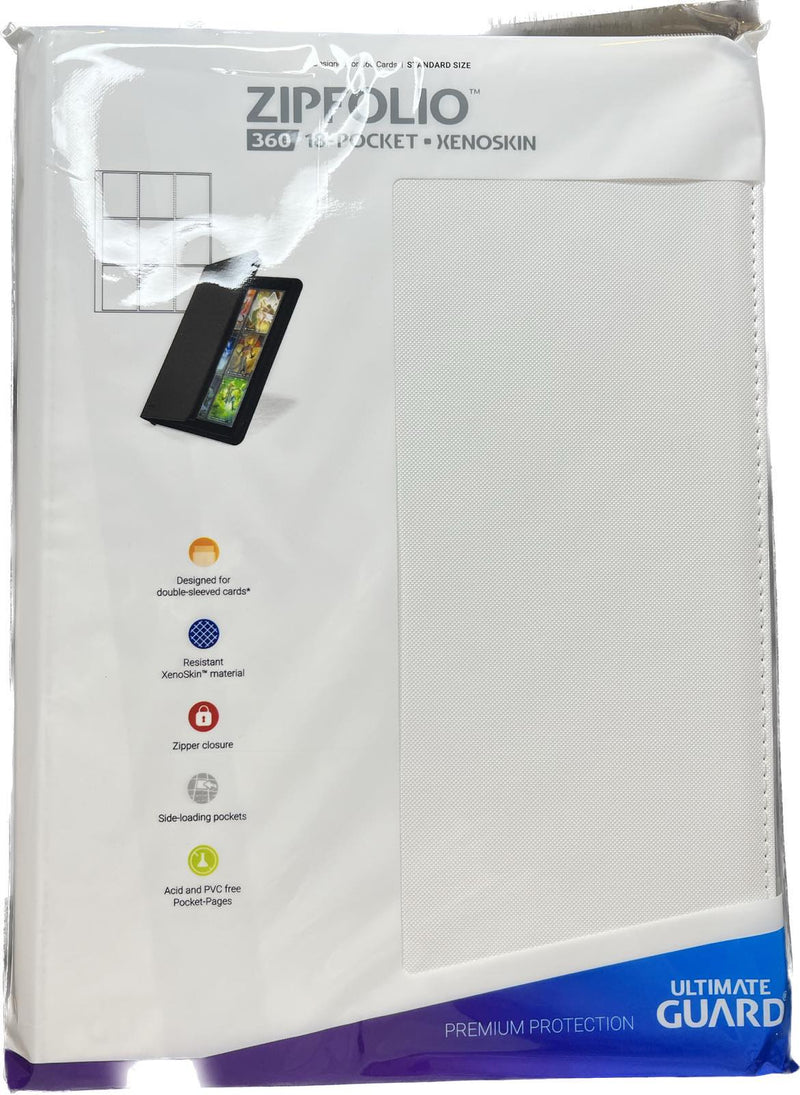 Ultimate Guard Zipfolio 360 - 18 Pocket XenoSkin White