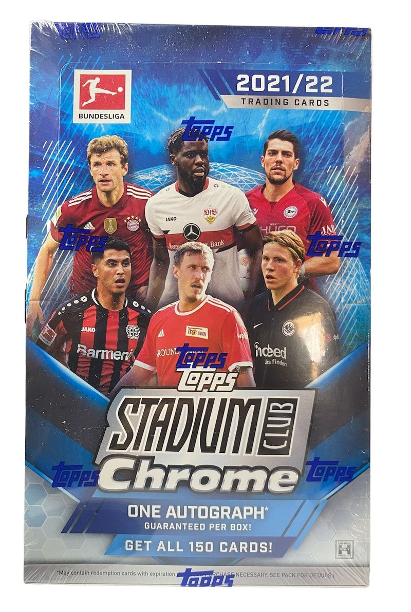 2021/22 Topps Bundesliga Stadium Club Chrome Soccer Hobby Box