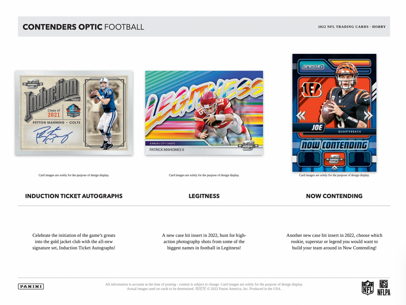 2022 Panini Contenders Optic Football Hobby Box