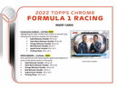 2022 Topps Chrome F1 Formula 1 Racing Lite Box
