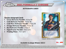 2021 Topps Chrome Formula 1 Racing Hobby Box