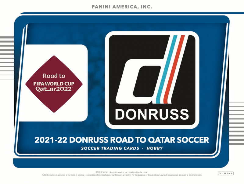 2021/22 Panini Donruss Road To Qatar Soccer Cards Hobby Box