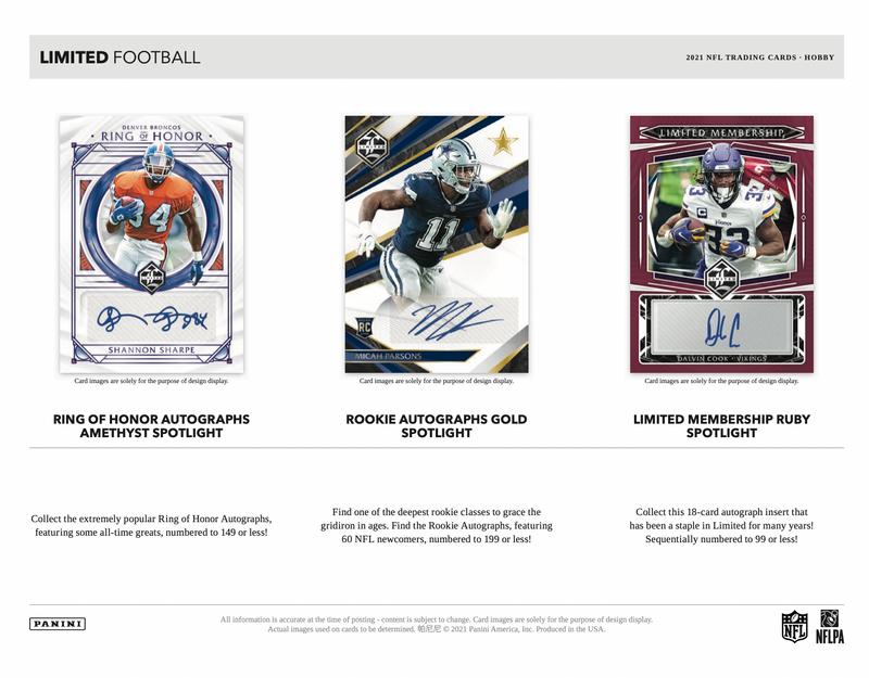 2021 Panini Limited Football Hobby Box