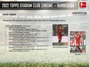 2021/22 Topps Bundesliga Stadium Club Chrome Soccer Hobby Box