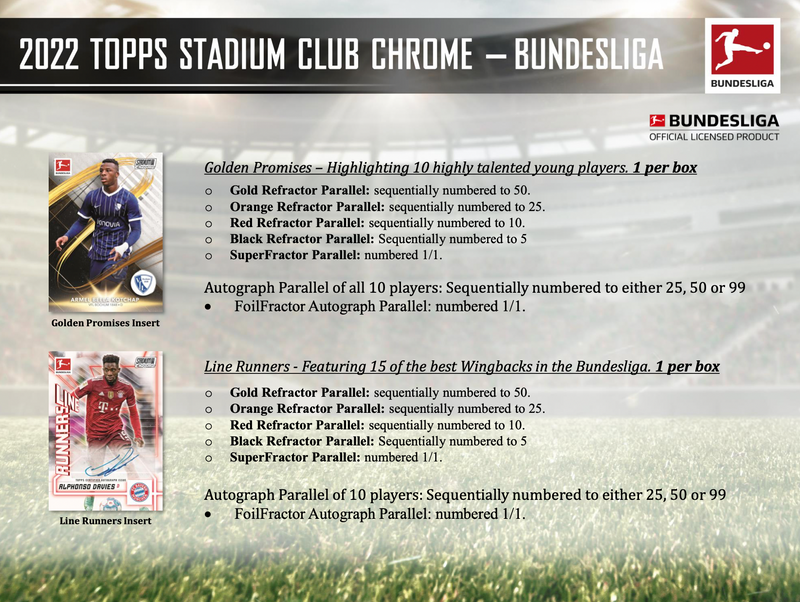 2021/22 Topps Bundesliga Stadium Club Chrome Soccer Hobby Box