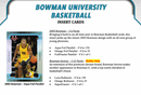 2021/22 Bowman Chrome University Basketball Hobby Box
