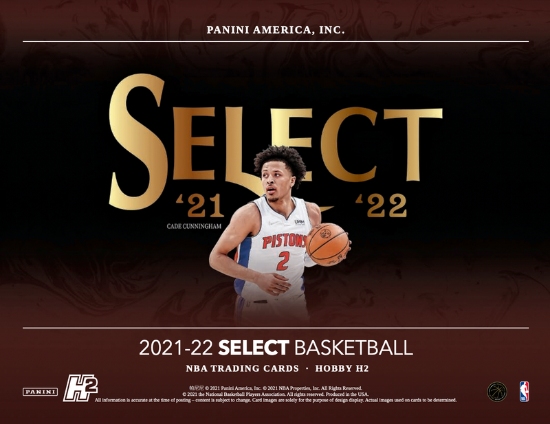 2021/22 Panini Select Basketball Hobby Hybrid H2 Box