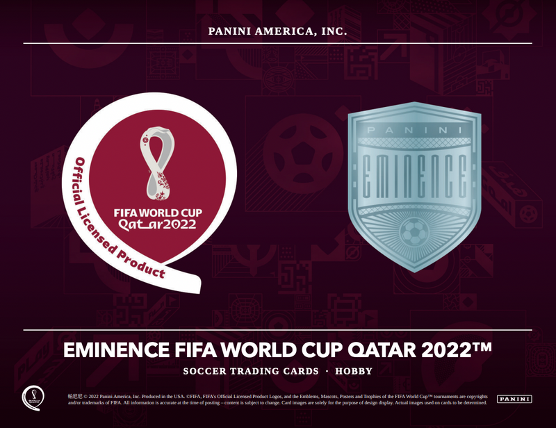 2022 Panini Eminence World Cup Soccer Hobby Case