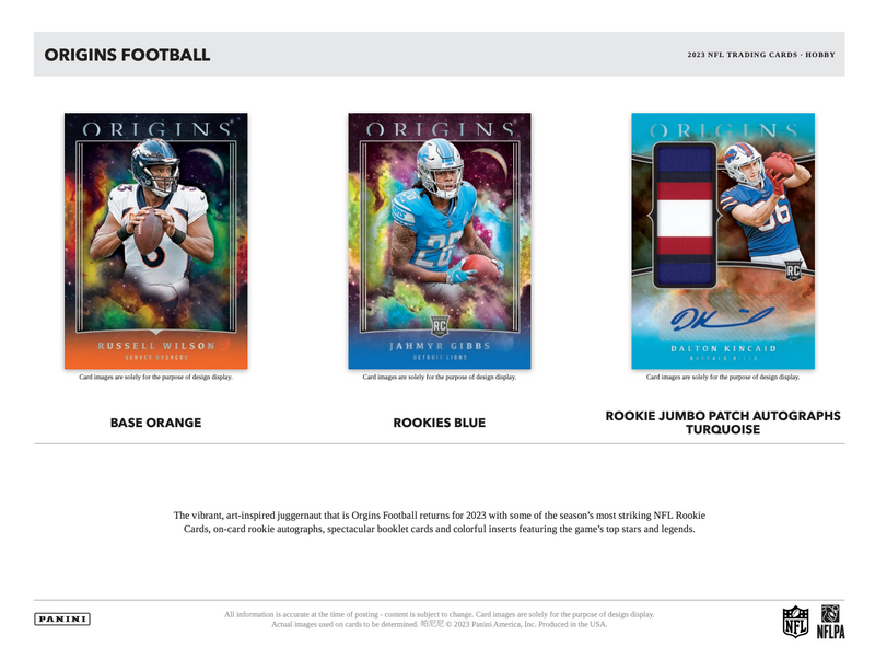 2023 Panini Origins Football Hobby Box