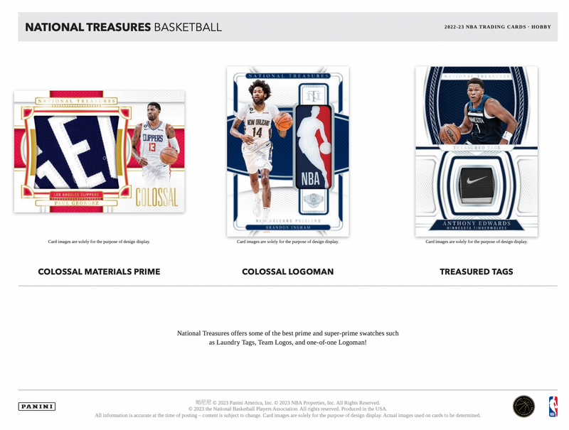2022/23 Panini National Treasures Basketball Hobby Box