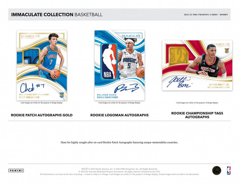 2022/23 Panini Immaculate Collection Basketball Hobby Box